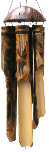 Cohasset Gifts Cohasset 138 Windspiel, Bambus, groß, natürliches Holz-Finish