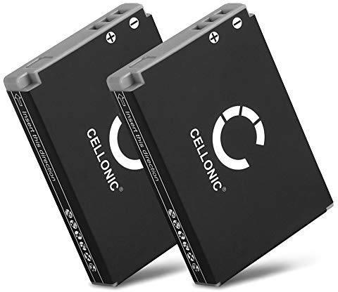 CELLONIC 2X Akku kompatibel mit Canon Digital IXUS 800 is, 850, 860, NB-5L | (1120mAh-3.7V-Lithium-Ionen) für Canon Digital IXUS 870 IS, 90, 900 Ti, 950, 960, 970, 980, 990, PowerShot S100 (2011), SD700