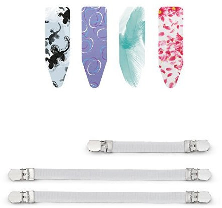 Brabantia Ironing Board Cover with 4 mm Foam and Fasteners - Size C, Wide, Bright Assorted Colours
