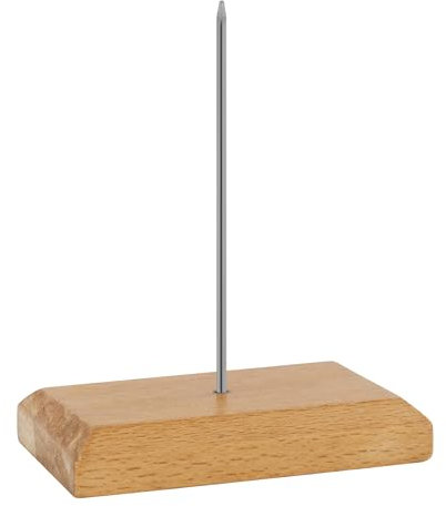 GRÄWE Bonspieß/Zettelspieß mit einem Dorn und Holzfuß
