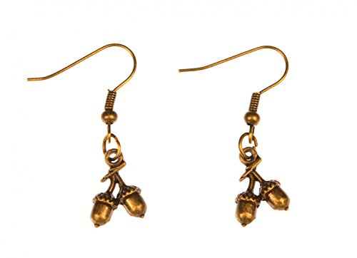 Miniblings Eichel Ohrringe Nussohrringe Nuss Eichhörnchen Herbst Bronze | Ohrschmuck, sorgfältig in Berlin gefertigt, mit Wald, ein Stück mit Persönlichkeit