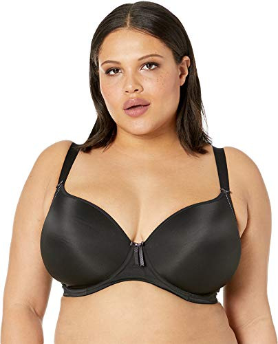 Elomi Women's Plus Size Bijou Underwire Banded Molded Bra, Black,40G,UK