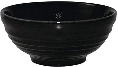 Churchill Super vitrified DL426 Bit på sidan krusning snackskålar, 120 mm, svart (paket med 12)