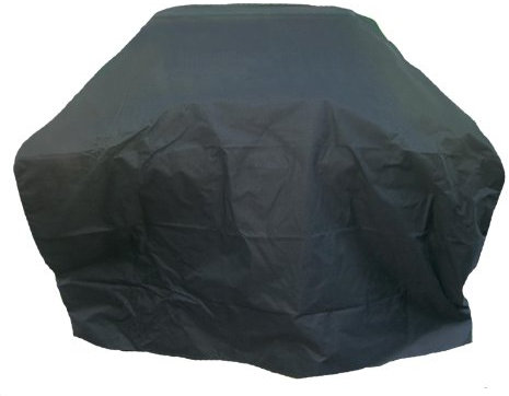 CHARLES BENTLEY Universal Gas Charcoal Premium BBQ Cover, Waterproof Finish, Heavy Duty, Fastener Straps, Rip Proof, Polyester Canvas Large 4-5 Burner BBQ (128x155x60cm)