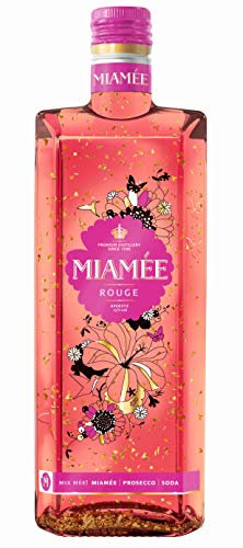 MIAMÉE Rouge I Likör I mit echtem 22-karätigem Blattgold I Der LachsI 15% vol. I 0,7 l