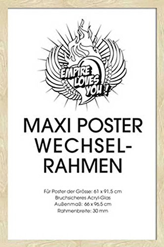 Rahmen Maxi 61x91,5 cm - Wechselrahmen - Profil: 30mm MDF Eiche