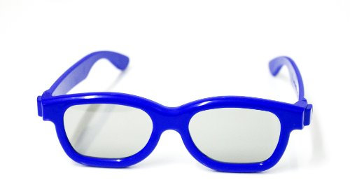 Lunettes 3D pour Les Enfants Universals passifs Lunettes de 3D pour Cinema 3D LG, Easy 3D Philips, Panasonic, Toschiba, Grundig and RealD Cinema dans la Couleur Bleue Nouveau de la Marque PRECORN