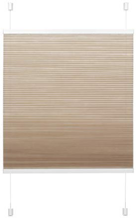 Gardinia EASYFIX Wabenplissee mit 2 Bedienschienen beige 100 x 130 cm