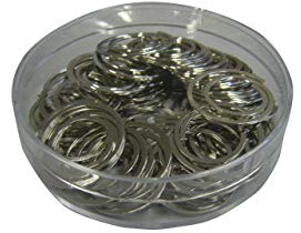 Dr. Gold Paperclips Dose Ø 6,5 cm; Büroklammern, Heftklammern praktische Vorratsgröße; 50 Stück; verchromt - 83059000