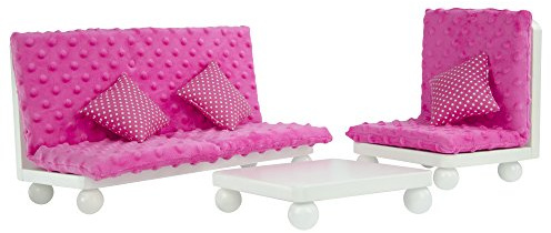 Olivias World 18 Zoll Babypuppen-Möbel Holz-Lounge-Sofa Puppenstuhl TD-11930A/B