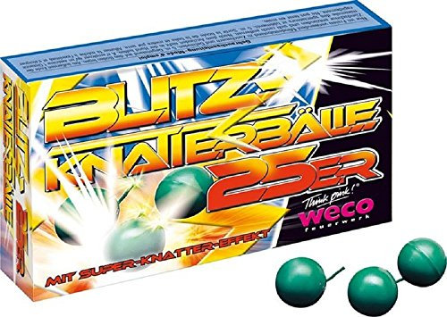 250 Stück - BLITZ KNATTERBÄLLE - KINDERFEUERWERK