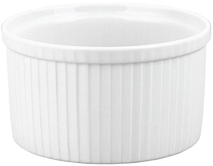 Pillivuyt Porcelain 3.75-Cup, 6-1/2-Inch Diameter Classic Pleated Souffle Dish