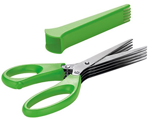 Tescoma 888220 tijera de cocina Hierba Verde, Acero inoxidable 21 cm - Tijeras de cocina (Hierba, Verde, Acero inoxidable, Acero inoxidable, De plástico, Universal, Presto)