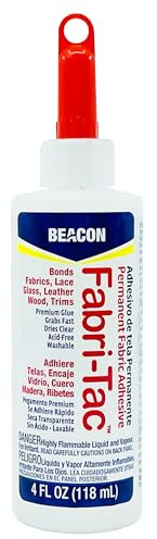 Beacon Fabri-Tac Permanent Adhesive, 4 Ounce THE GLUE GUN IN A BOTTLE !