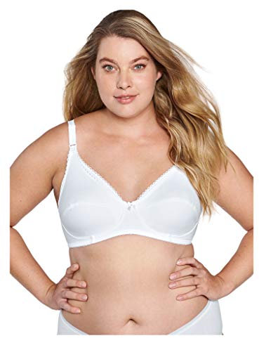 Naturana 5089 Women's Non-Wired Full Cup Nursing bra, White, 34F