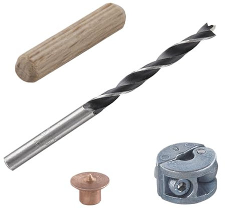 wolfcraft Dowel Kit, 31 pcs. I 2916000 I Kit for Making Dowel Joints