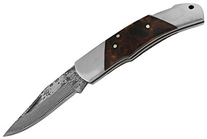 Haller Damast-Taschenmesser Wurzelholz 71 Lagen, 80623