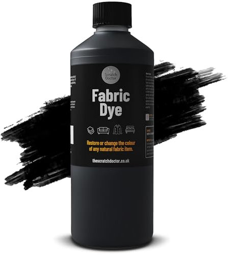 Black Fabric Dye | Permanent Fabric Paint for Upholstery, Furniture, Sofas, Clothes, Canvas
