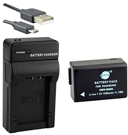 DSTE DMW-BMB9 Li-ION Batterie et Chargeur USB Costume pour Panasonic Lumix DMC-FZ40 DMC-FZ45 DMC-FZ47 DMC-FZ48 DMC-FZ60 DMC-FZ62 DMC-FZ70 DMC-FZ72 DMC-FZ80 DMC-FZ100 DMC-FZ150