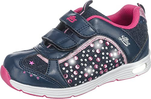 Lico Mädchen Shine V Blinky Sneaker, Marine Pink, 23 EU