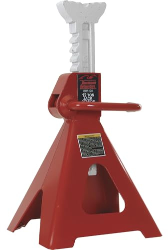 Blackhawk BH5120B 12 Tons Jack Stands, 10 Height, 17.5 Width, 12 Length