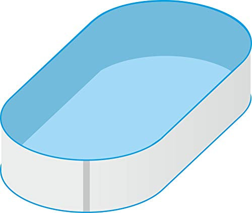 Trendpool Piscina ovale per piscina, 8,00 x 4,00 x 1,50 m, altezza 0,8 mm