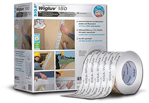 Siga Wigluv 150 Hochleistungsklebeband Dichtband Fassadenband winddicht 25m