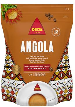 Delta Ground Roasted Coffee from ANGOLA for Espresso Machine or Bag 250g