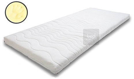 Best For You Topper Visco - Cuscino con rivestimento interno in viscosa da 7 cm + federa con certificazione TÜV in diverse misure (180 x 200)