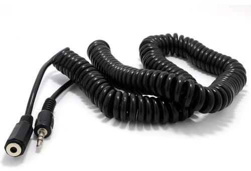 kenable Gespult 3,5 mm Stereo Klinkenstecker Zum Buchse Kopfhörer Verlängerung Kabel Anschlusskabel 5 m [5 Meter/5m]