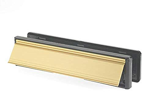 Yale YLP44-06/34-B - Buzón de Placa, Dorado, 300 mm, para Puertas de 38-78 mm