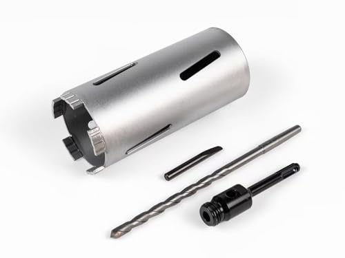 SDS PLUS diamantborrkrona DM 32–150 mm L 200 mm kärnborr M22 med spetsgänga för borrhammare (DM 44 mm L 200 mm)