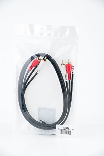 7even Plattenspieler-Ersatz Cinch Kabel 120cm mit Erdung