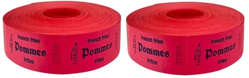 Godisrullar pommes frites röd som set