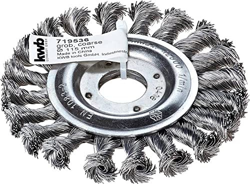 Kwb AGGRESSO-FLEX® 7195 - Cepillos de disco trenzados de alambre de acero HSS para uso con amoladora angular