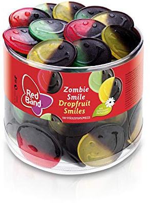 Red Band Zombie Smile 1,2 kg Dose | Fruchtgummi und Lakritz