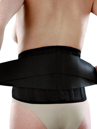 Corsetto in tessuto elastico con chiusura/apertura frontale Art. 3081 Colore Nero Taglia Medium 75-84 cm