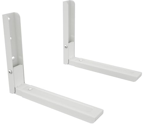 AVF Paire de Supports muraux universels en Acier pour Micro-Ondes - Blanc