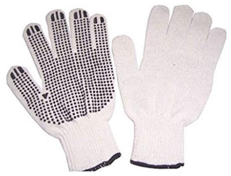 12 Paar Gartenhandschuhe Arbeitshandschuhe Handschuhe mit Noppen Weiß