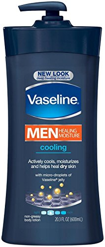 Vaseline Men Healing Moisture Cooling Lotion For Dry Skin Vaseline 20.3 oz Body Lotion For Men
