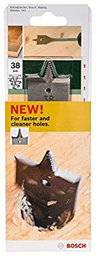 Bosch Accessories 2609255347 Mèches plates Self Cut à pointe de centrage double ébaucheur Diamètre 38 mm Longueur 152 mm