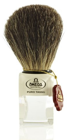 Omega Pennello da Barba in Tasso Commanico in Resina - 15gr