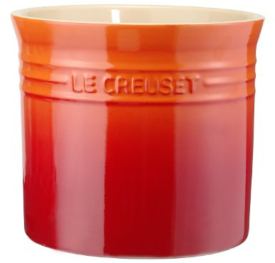 Le Creuset - Recipiente para Utensilios (gres, tamaño Grande), Color Naranja