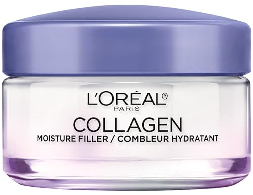 L’Oreal Paris Collagen Daily Face Moisturizer, Anti Aging Face Cream to Reduce Wrinkles and Provide Intense Hydration, 1.7 oz