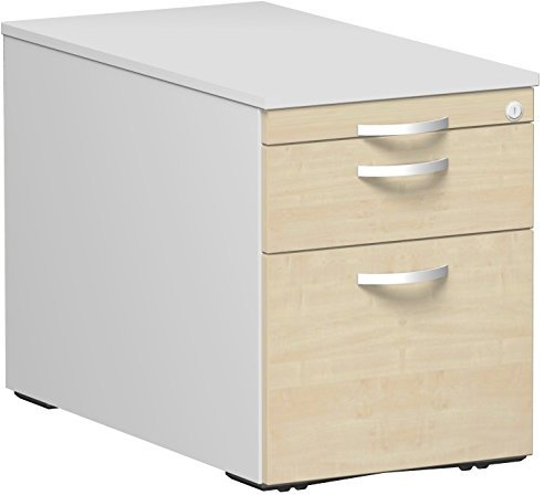 Gera Möbel Container & Funktionsmöbel Rollcontainer, Holzdekor, ahorn/lichtgrau, 43.8 x 80 x 56.5 cm