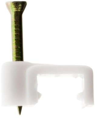 Lot de 100 crochets de fixation Ø1mm - Blanc - Zenitech