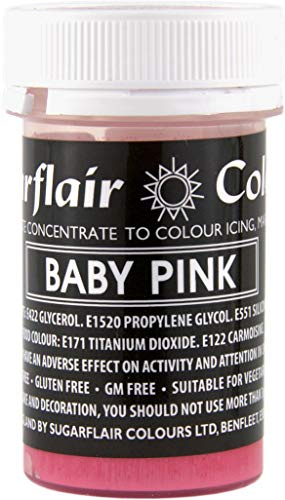 Sugarflair PASTEL Concentrated Paste Food Colour - Baby Pink :: Perfect for all Cake Making and Colouring