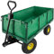 tectake® Bollerwagen mit Seitenwand klappbar, belastbar bis 550 kg Transportkarre Handwagen Transportwagen Gerätewagen, Trolley zum Ziehen oder Anhängen für Haushalt, Camping, Festival Gadget