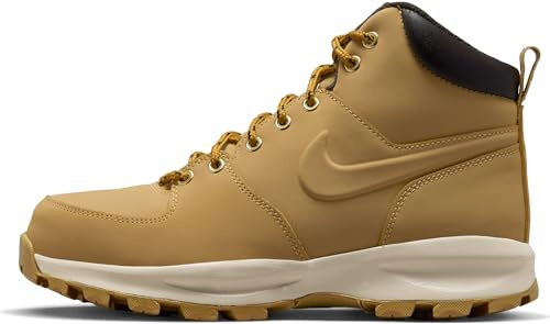 Nike MANOA LEATHER, Men's Hi-Top Trainers Sneaker, Amarillo / Marrón (Haystack / Haystack-Velvet Brown), 7 UK (41 EU)