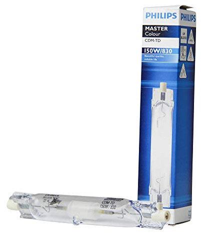 Philips x Halogen-Metalldampflampe MasterC CDM-TD 70W 830 RX7S 1CT/12, Warmweiß